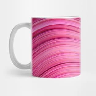 Bubble-Gum Pink Abstract Art Strands Mug